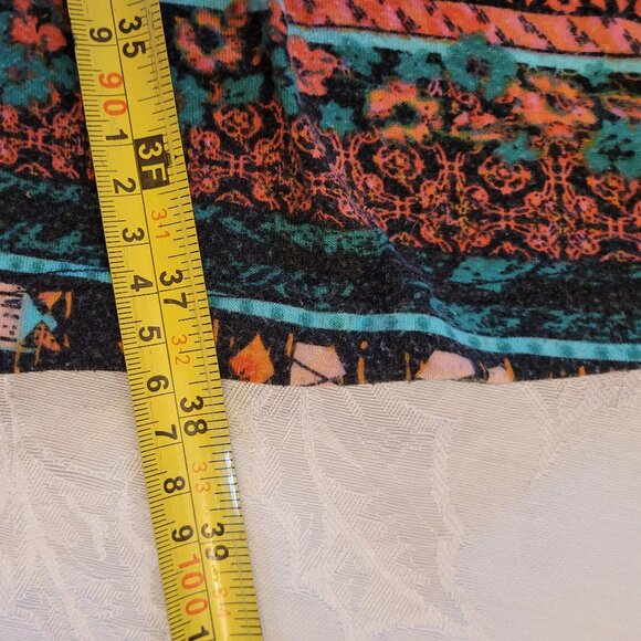 MOSSIMO Aztec Patterned Multi-Roll Waist Slip-On Maxi Skirt EUC - Picture 8 of 8